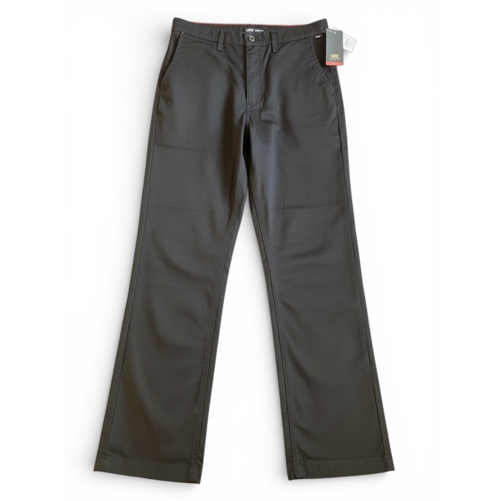 NWT Vans Authentic Chino Relaxed Fit Men's Pants Black Size 33 Genuine Brand New